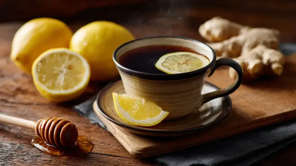 “how to make lemon ginger coffee hot recipe”