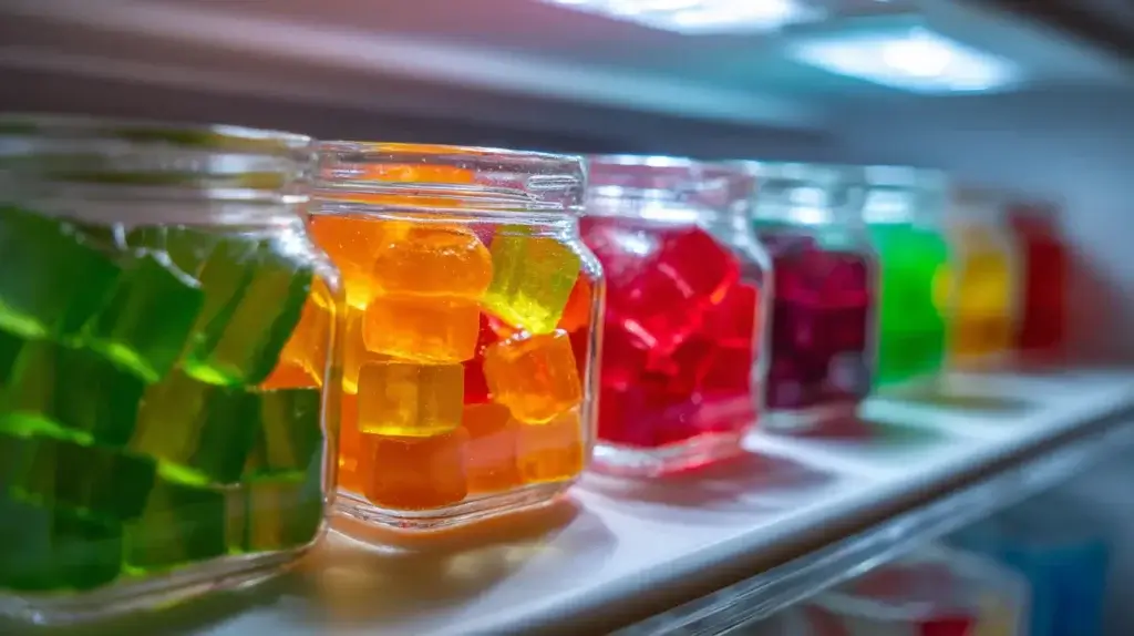 chilled bariatric gelatin cups ready for meal prep