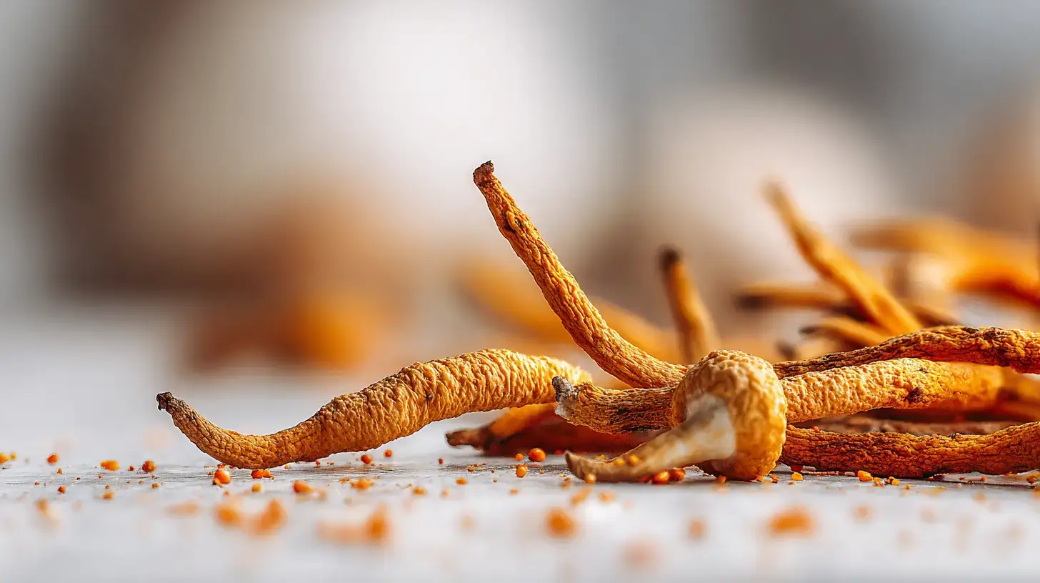 cordyceps militaris trick recipe ingredients on cutting board