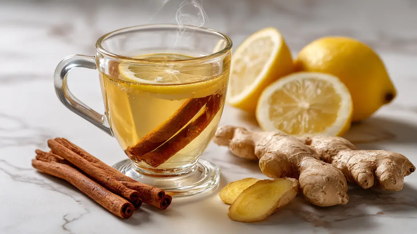 Costa Rican tea for weight loss with ginger, cinnamon, and lemon