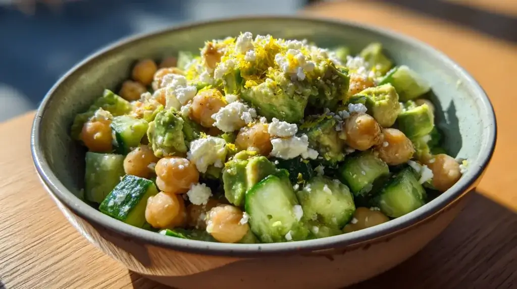 chickpea avocado salad glp-1 lunch recipe for weight loss