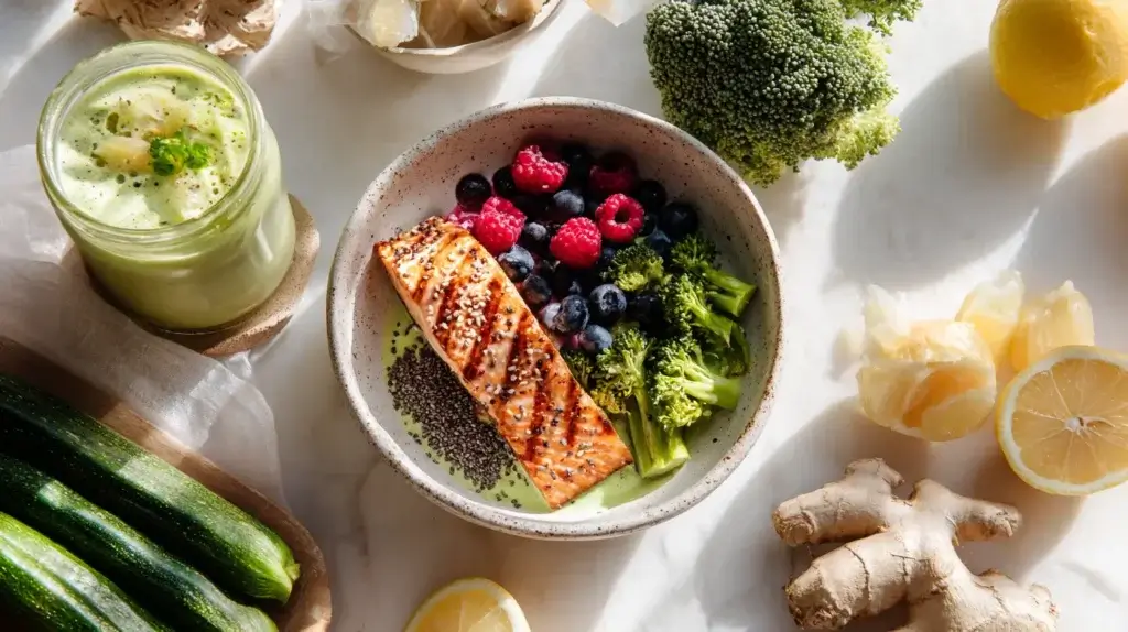 “tirzepatide meal plan for weight loss featured image with healthy meals”