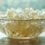 vanilla gelatin weight loss recipe in a glass bowl