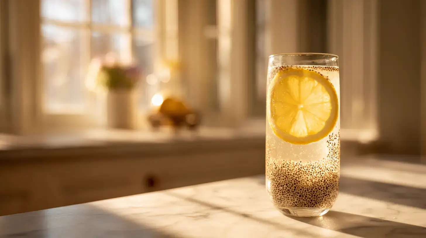 Zepbound trick for weight loss recipe morning drink with lemon and chia seeds