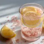 bariatric salt recipe drink with pink salt and lemon