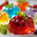 bariatric-style gelatin cups on a kitchen counter