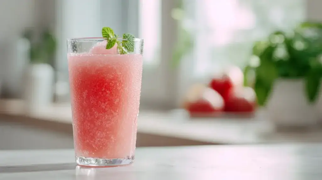 Dr Logan Collins bariatric gelatin recipe drink in a clear glass