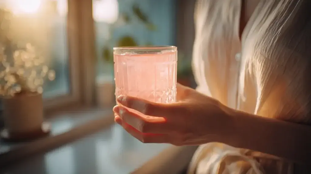 drinking pink gelatin for weight loss in the evening