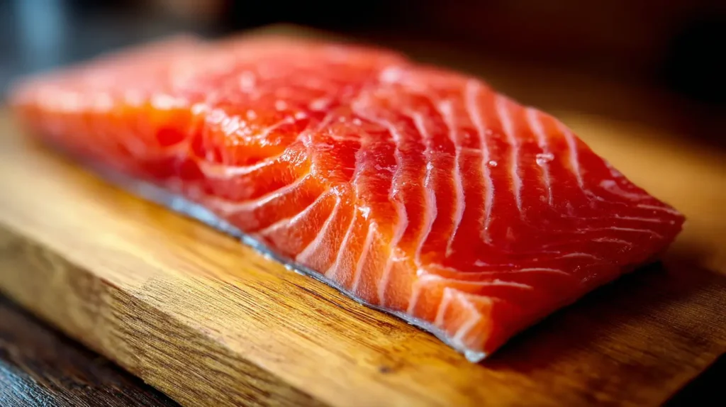 Astaxanthin in salmon explains why salmon is naturally pink