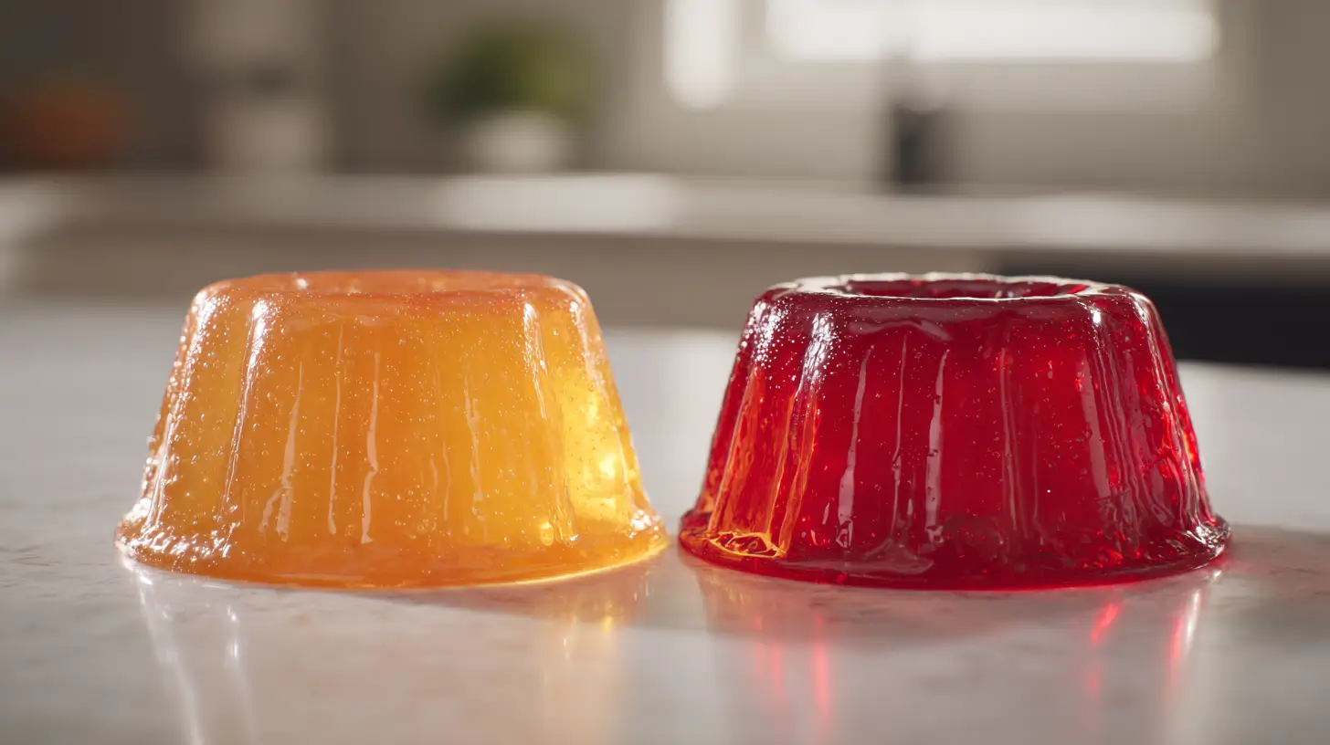 bariatric gelatin vs regular gelatin comparison in portion size and texture