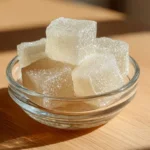 konjac jelly for weight loss recipe served in a glass bowl