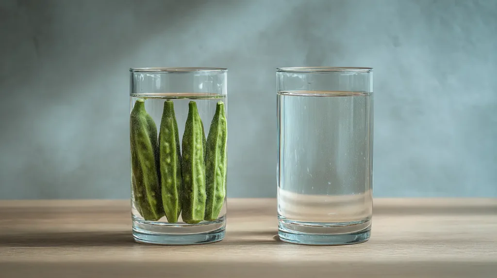 okra water myths vs reality compared to plain water