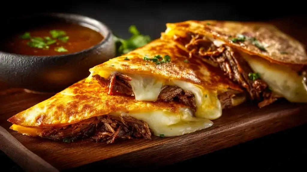 quesabirria tacos variation with cheese