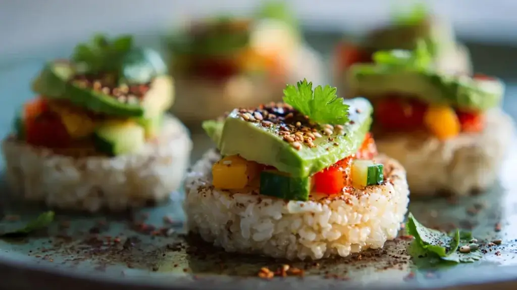 Rice cake recipes with savory toppings