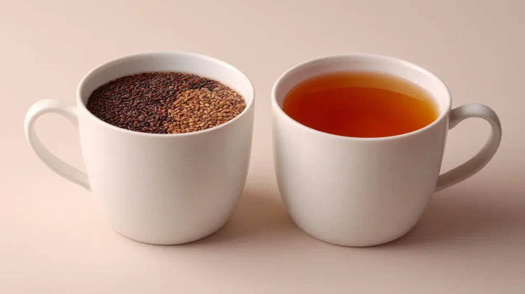 Himalayan tartary buckwheat tea in a traditional cup