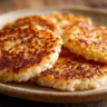 crispy rice cakes pan fried until golden and crunchy