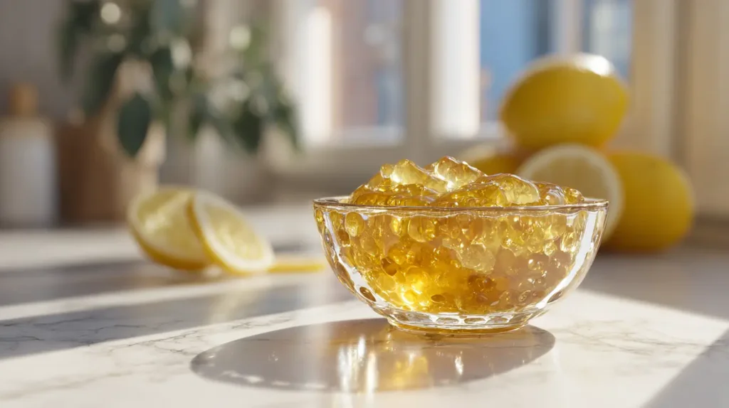 jillian michaels recipe for gelatin trick for weight loss homemade version in glass bowl