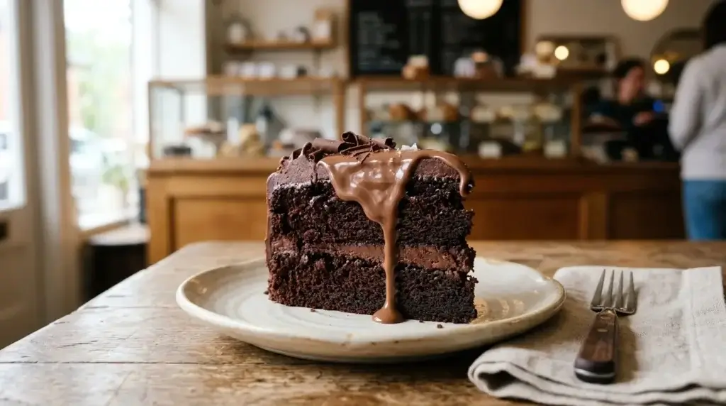 chocolate cake made with homemade cadbury chocolate