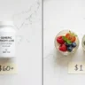 Lipojaro supplement bottle compared to homemade DIY lipojaro jello recipe jars