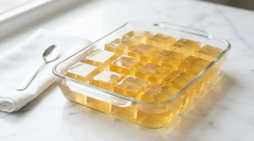 Knox unflavored gelatin recipe — homemade fruit juice gelatin squares