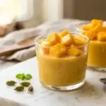 Halal mango gelatin made with agar agar and coconut milk — easy halal dessert recipe
