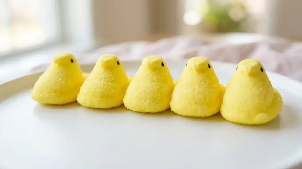 Do Peeps have gelatin — yellow marshmallow Peeps chick candy