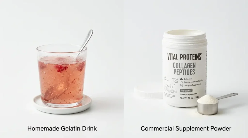 Jelly Lean supplement vs homemade Jillian Michaels gelatin recipe comparison