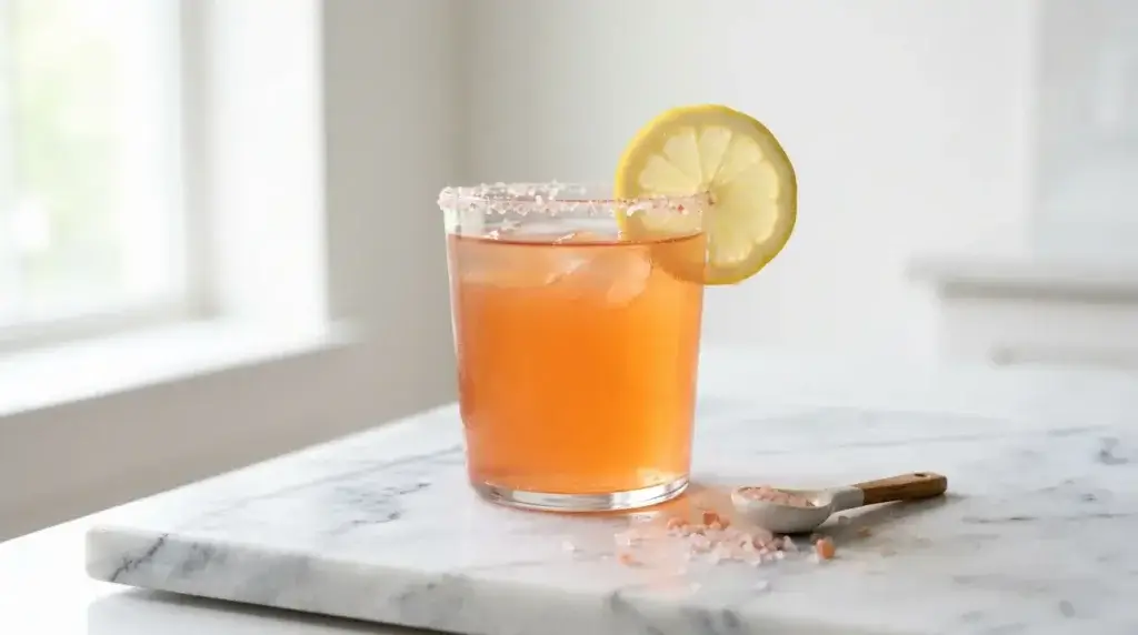 Jelly roll weight loss recipe — high protein gelatin drink with lemon