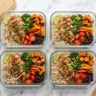 meghan trainor weight loss diet — high protein meal prep bowl