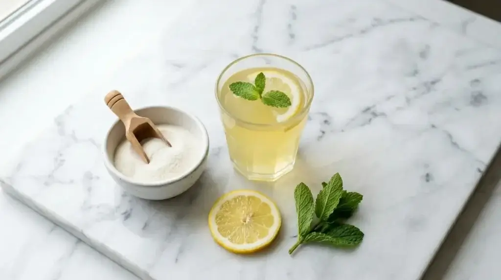 Natural GLP-1 gelatin drink recipe for weight management inspired by whole food approach