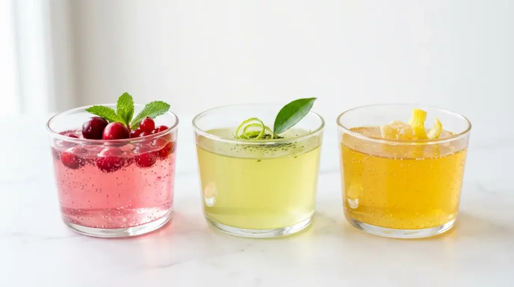 three agar agar weight loss recipe variations pink green tea and ginger lemon