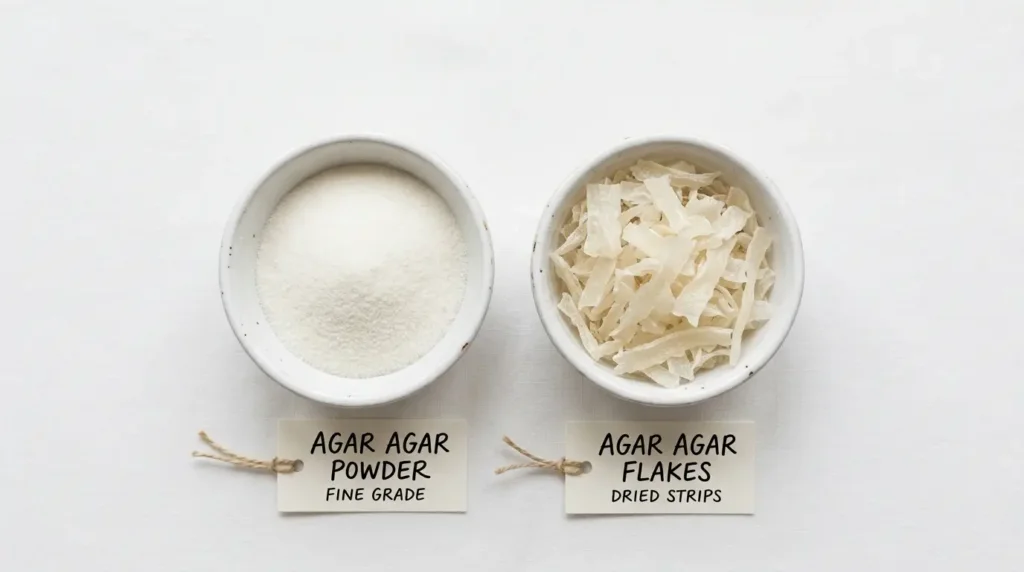 agar agar powder vs flakes comparison for weight loss recipe