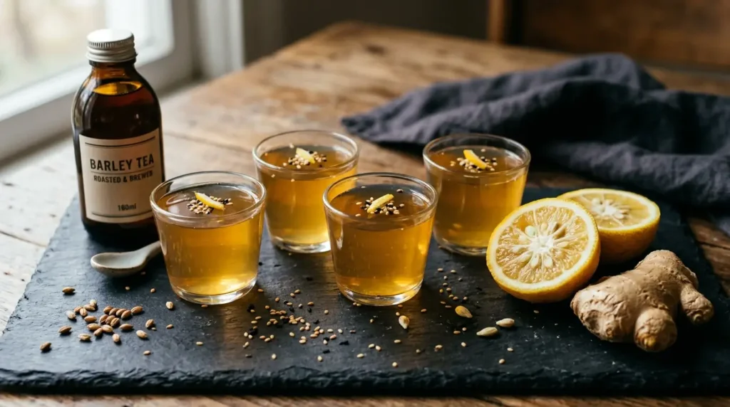 korean gelatin recipe yuja ginger jelly cups weight loss barley tea