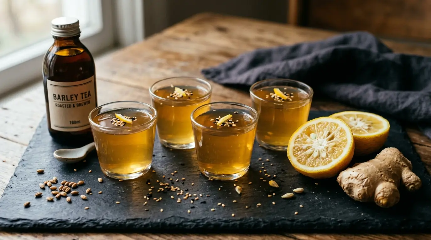 korean gelatin recipe yuja ginger jelly cups weight loss barley tea