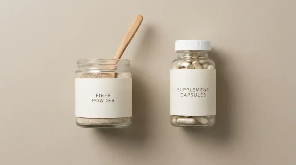 Comparing original fiber powder versus GLP-1 booster capsules