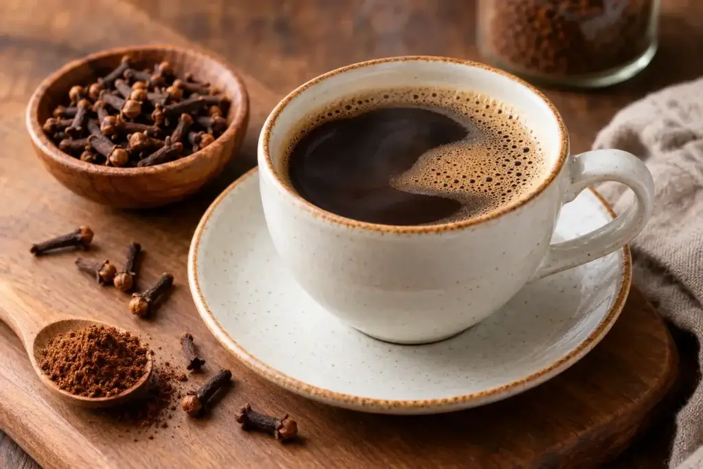 Clove in coffee benefits with whole cloves and ground clove