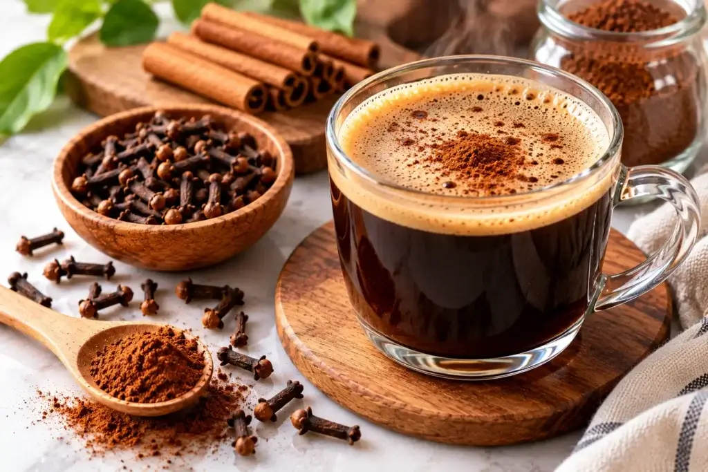 How to make clove coffee with ground cloves and cinnamon